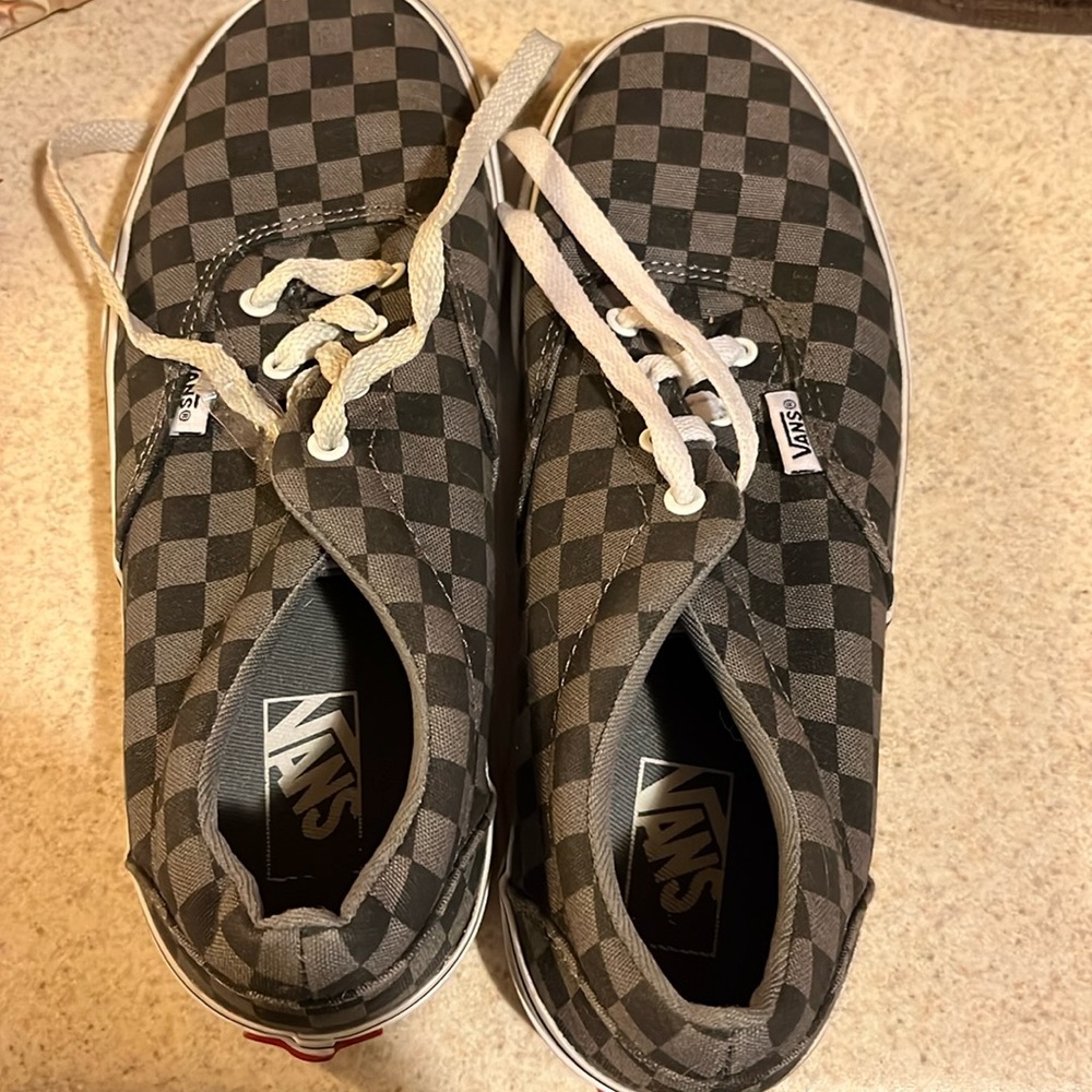 Gray and black vans size 5 youth - Picture 1 of 4